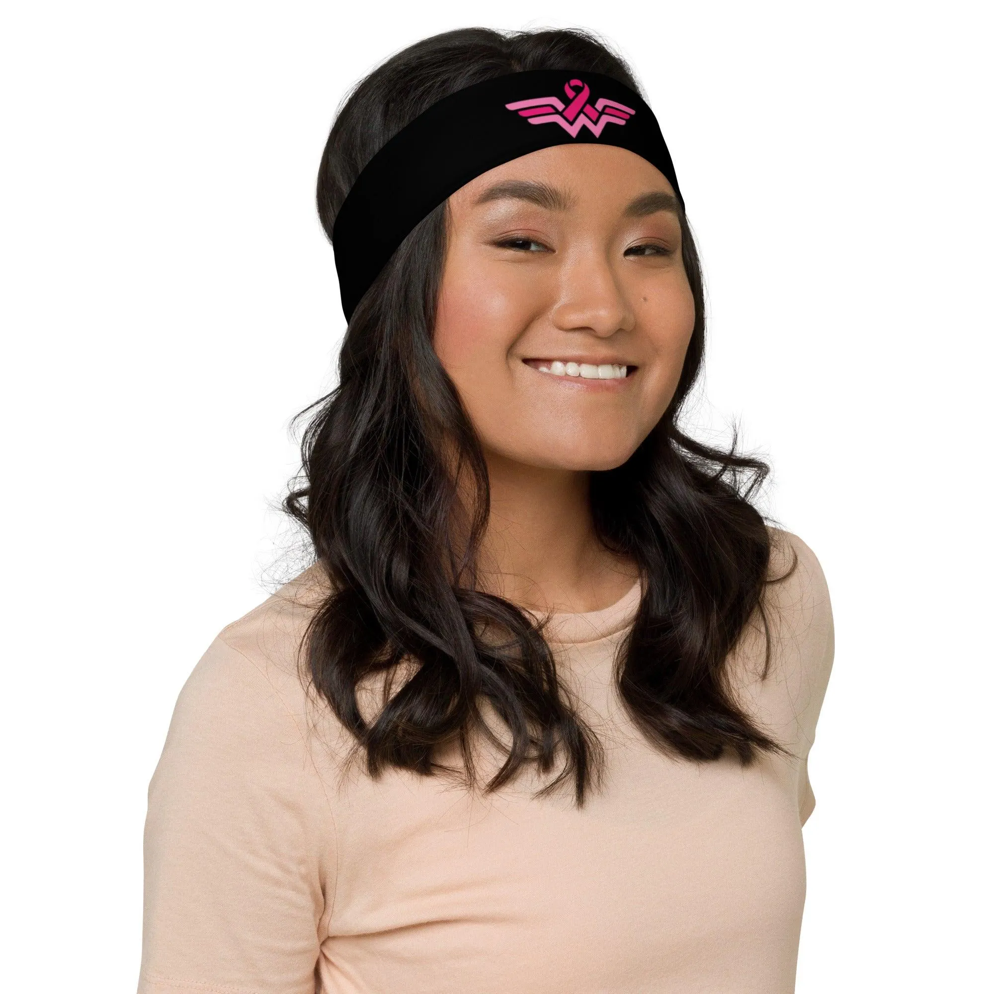 Sports Quick Dry Stretch Headband Cancer Awareness Sweat Band