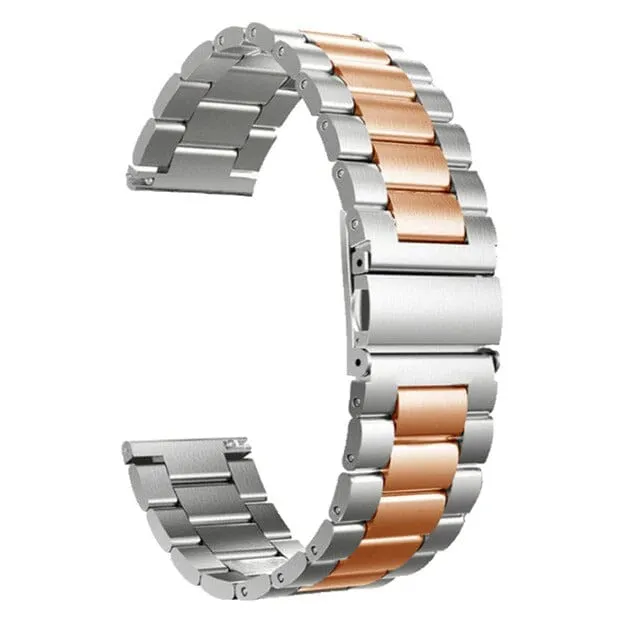 Stainless Steel Link Watch Strap Compatible with the Samsung Galaxy Watch 4 Classic (42mm & 46mm)