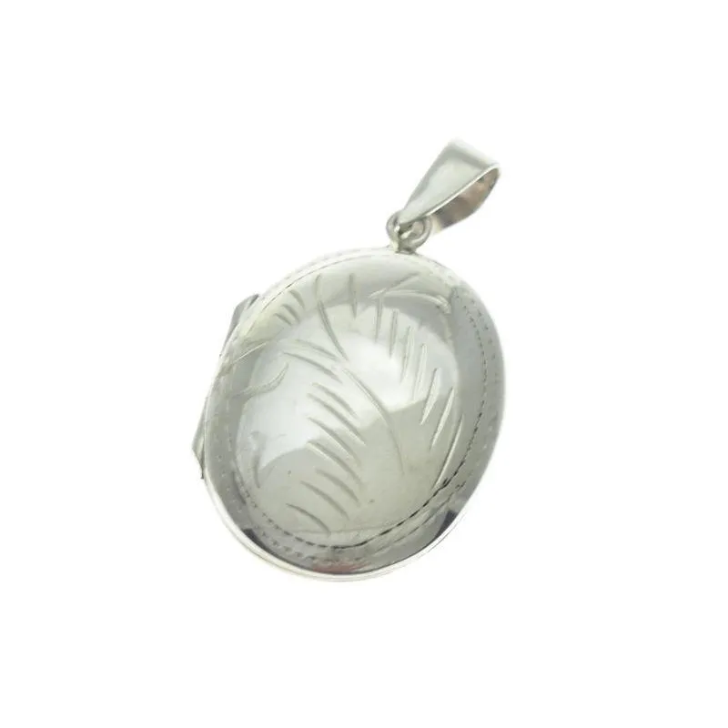 Sterling Silver Oval Locket