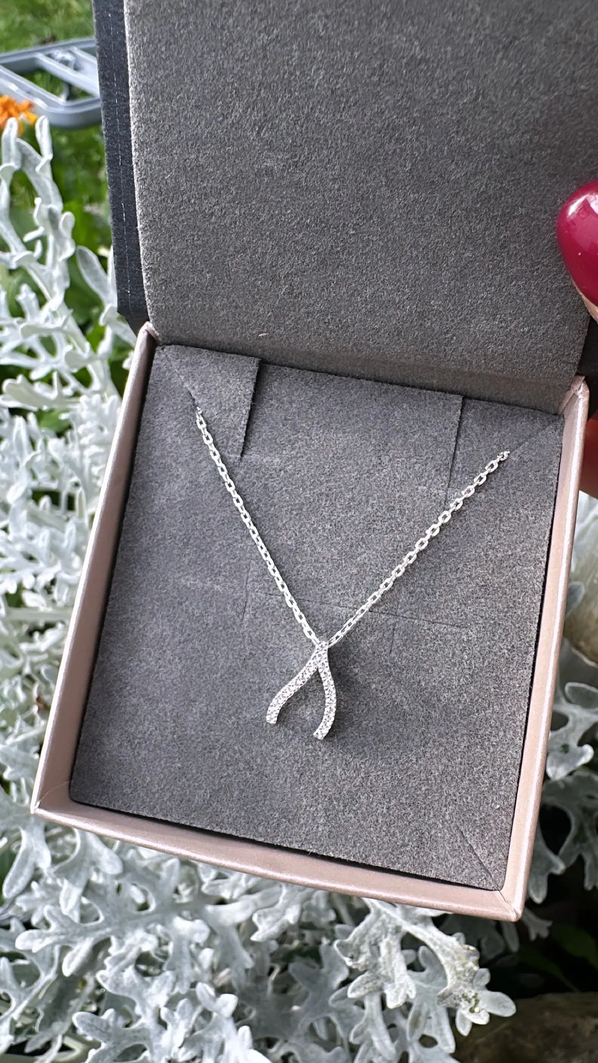 Sterling Silver Wishbone Chain