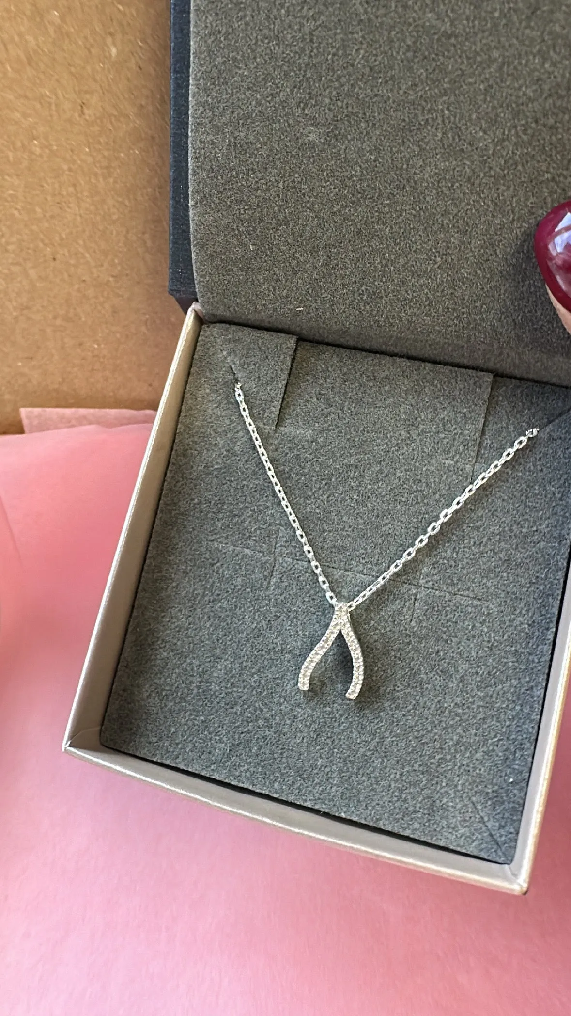 Sterling Silver Wishbone Chain