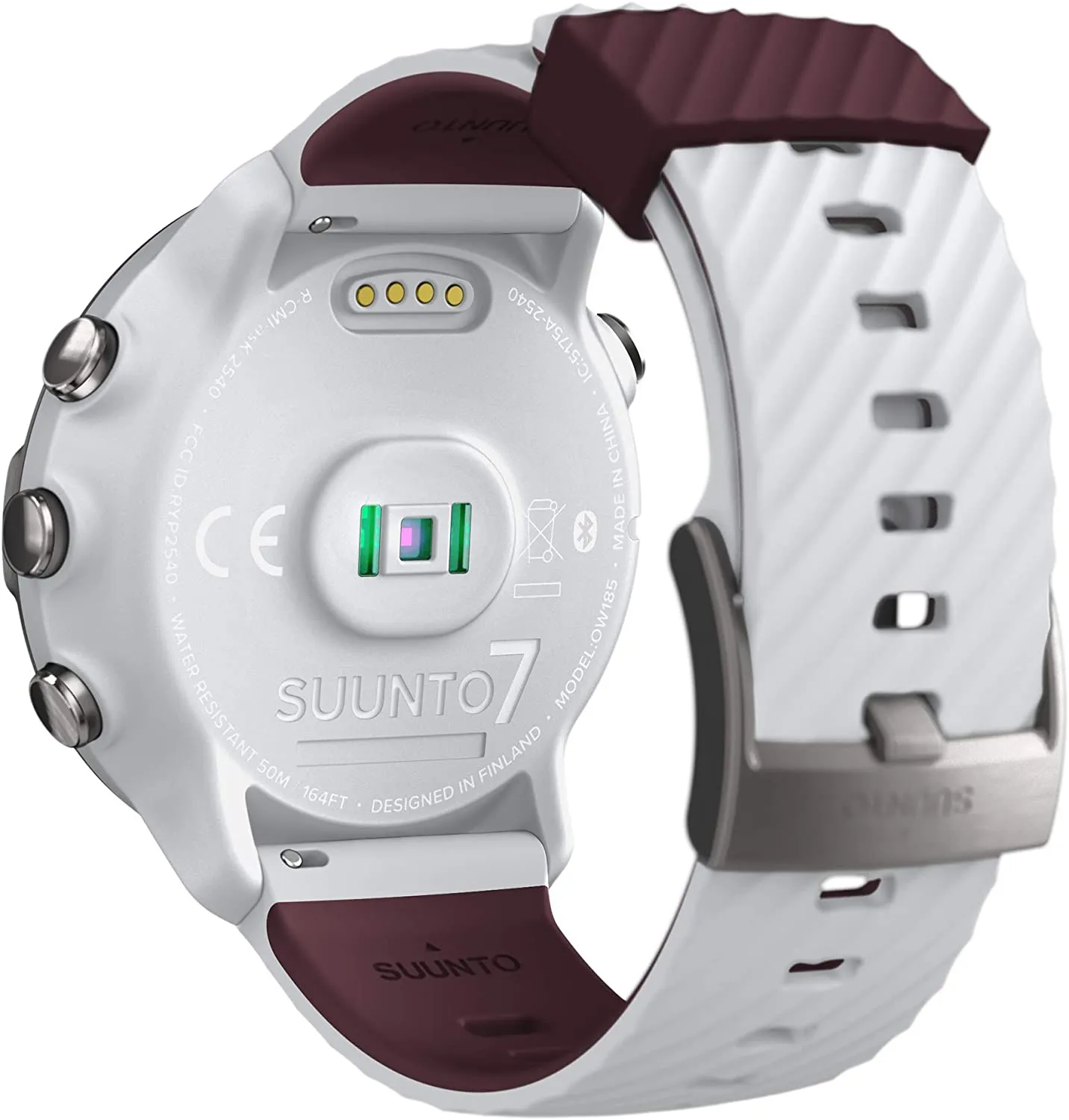 Suunto 7 White Burgundy GPS Smartwatch With Versatile Sports Experience (SS050380000)