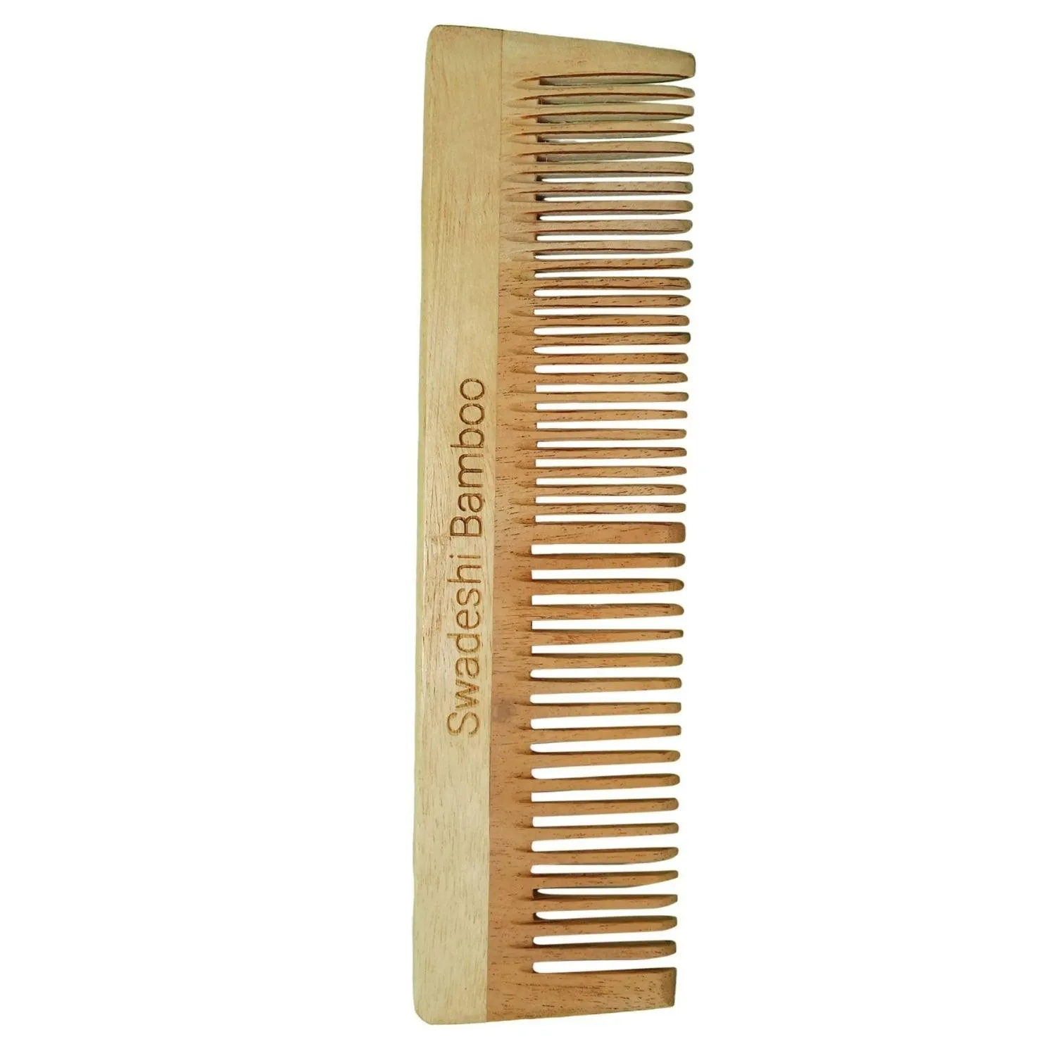 Swadeshi Bamboo Neem Wood Comb |  Hair Care | Hair Growth