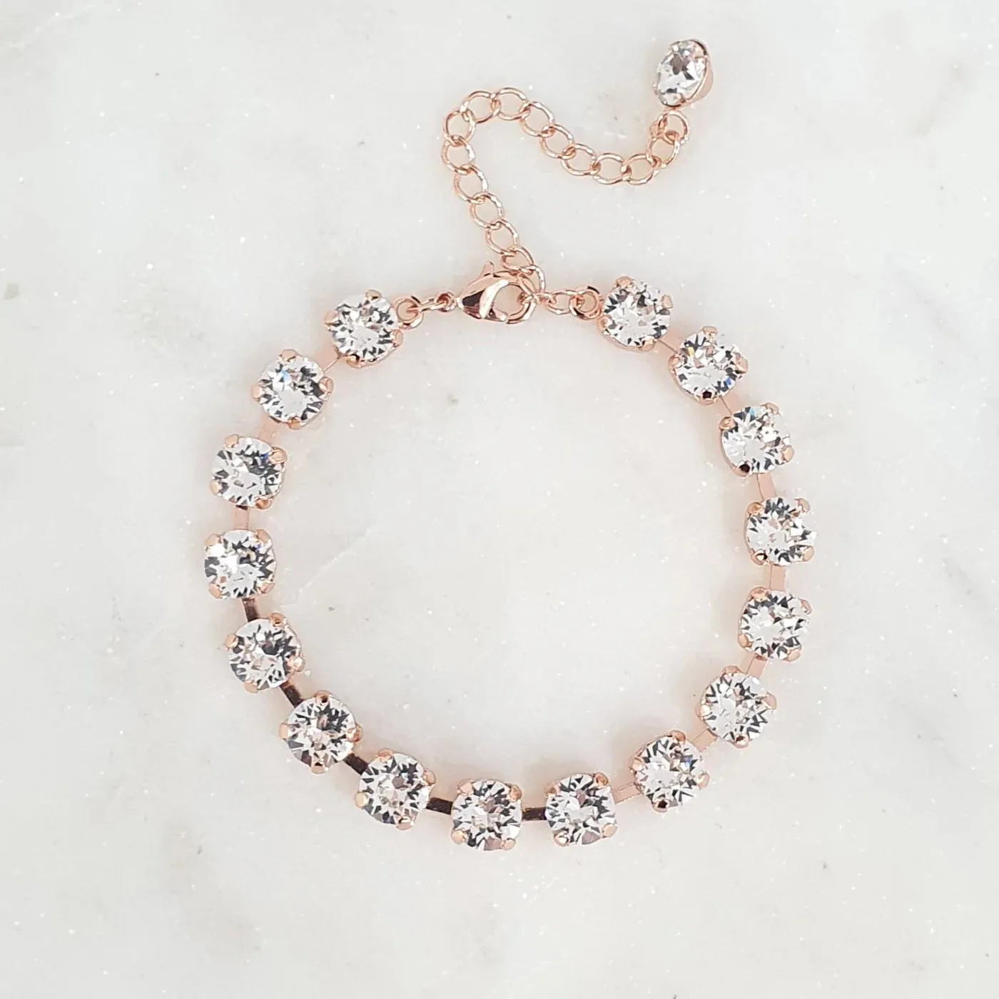 Tennis Bracelet - Swarovski Crystal Element - Rose Gold Plated