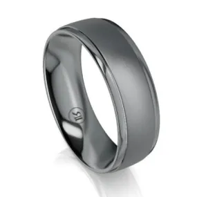 The Carlisle Tantalum Wedding Ring