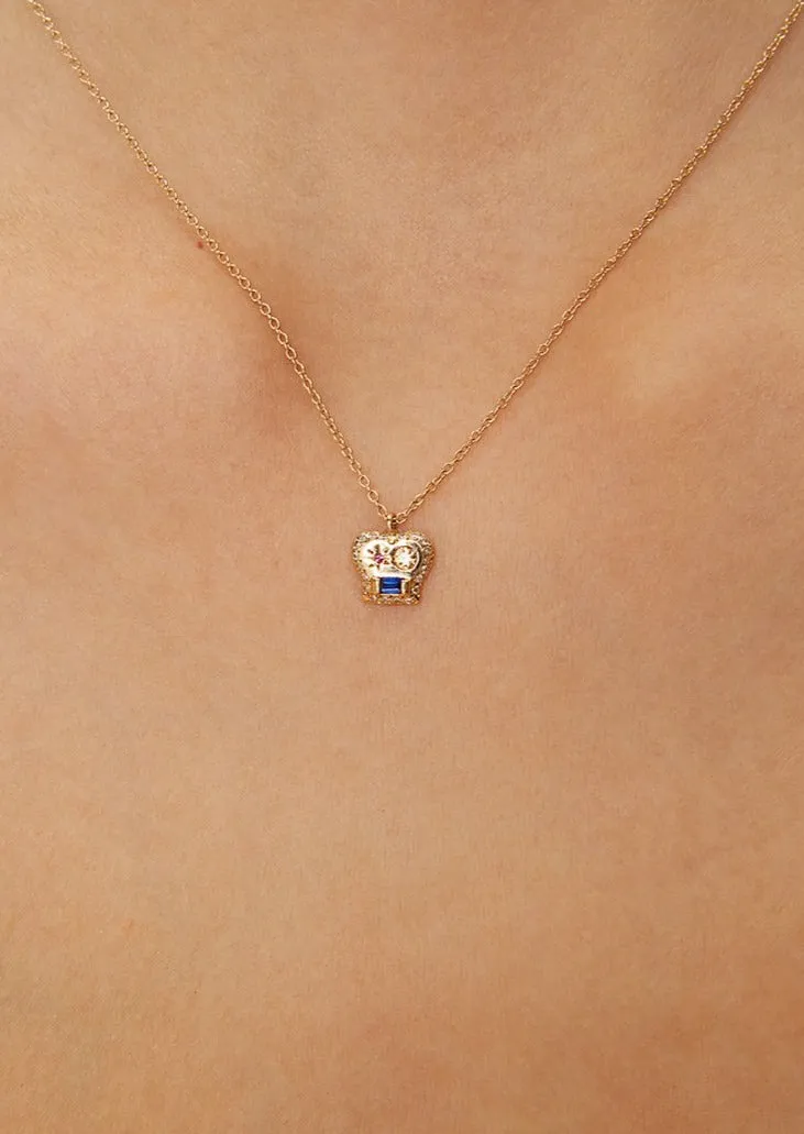 The Max Necklace with Sapphires