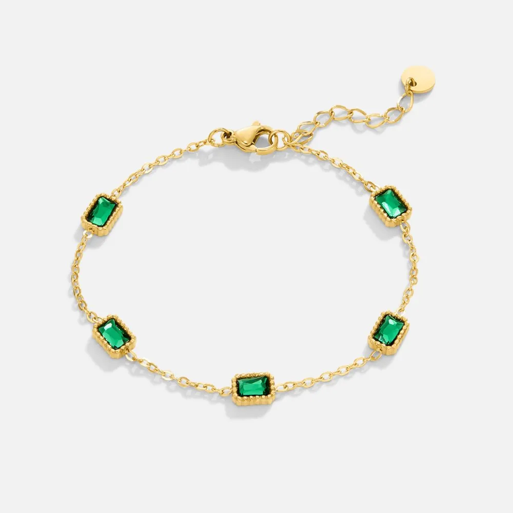 Trinity Emerald Bracelet