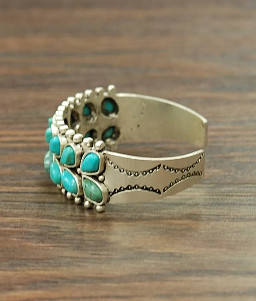 Turquoise Cuff Bracelet at Bourbon Cowgirl