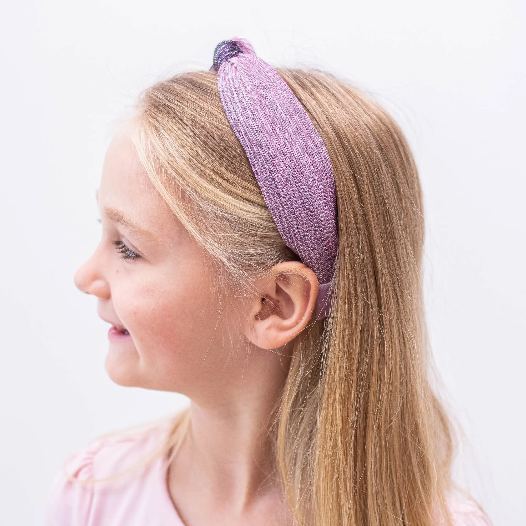 Two Tone Pleated Knot Headband