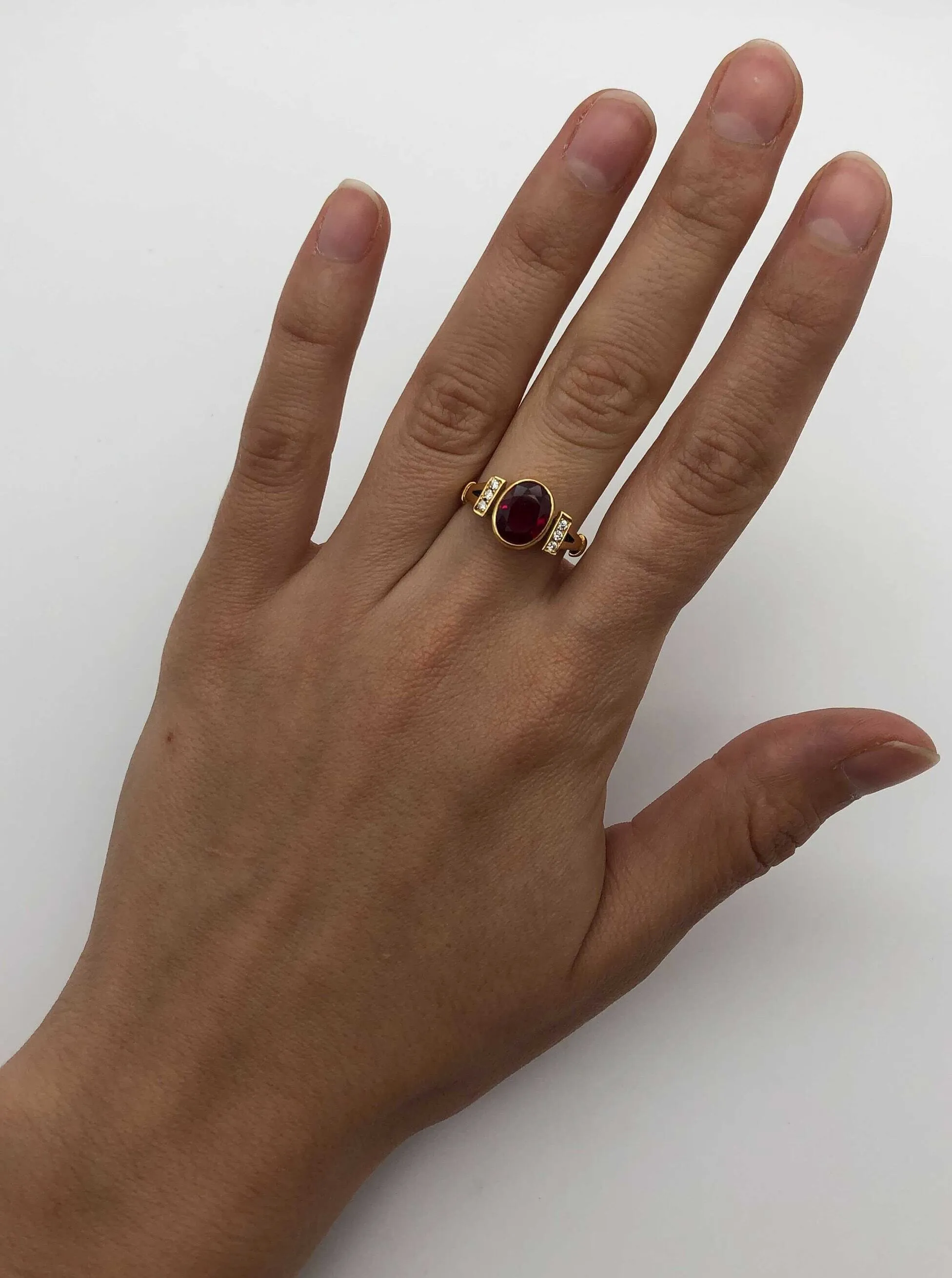 Vintage Ruby Ring - Gold Ruby Ring - July Birthstone Ring