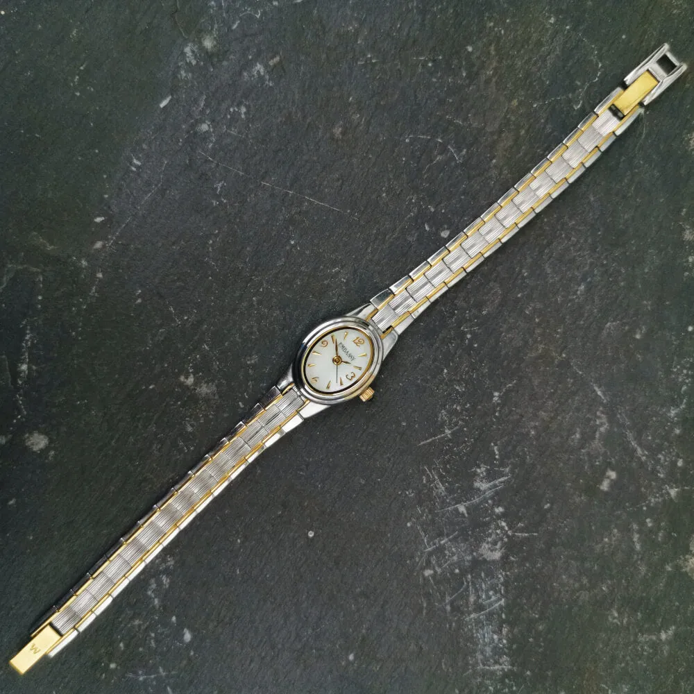 Vintage Women's Embassy Watch With A Gem Stone In Crown And Watch Extender