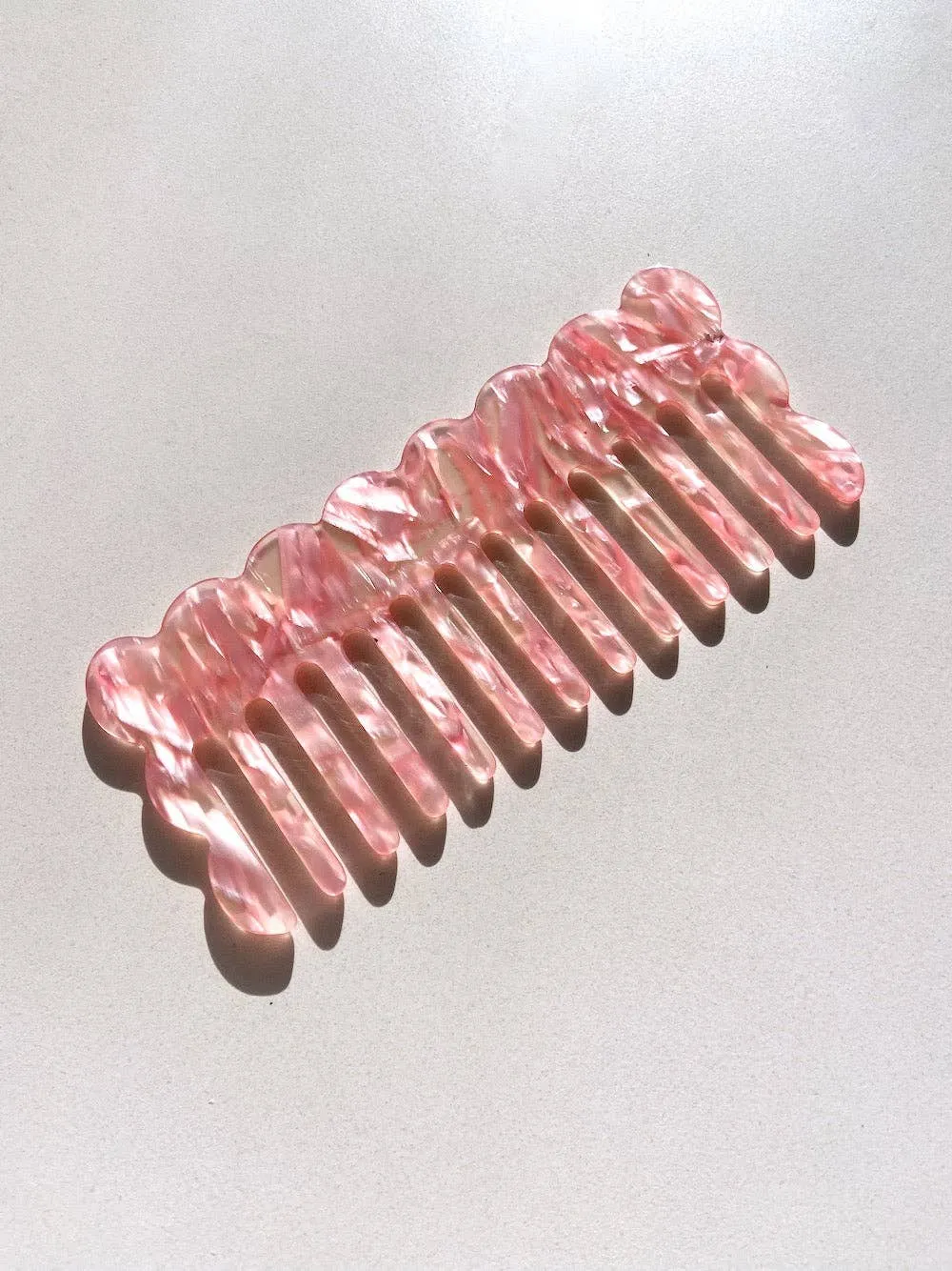 Wavy Acetate Hair Comb | Eco-Friendly