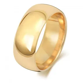 Wedding Band 9K Trad Court 8mm-1.25 Wedding  Ring W168L