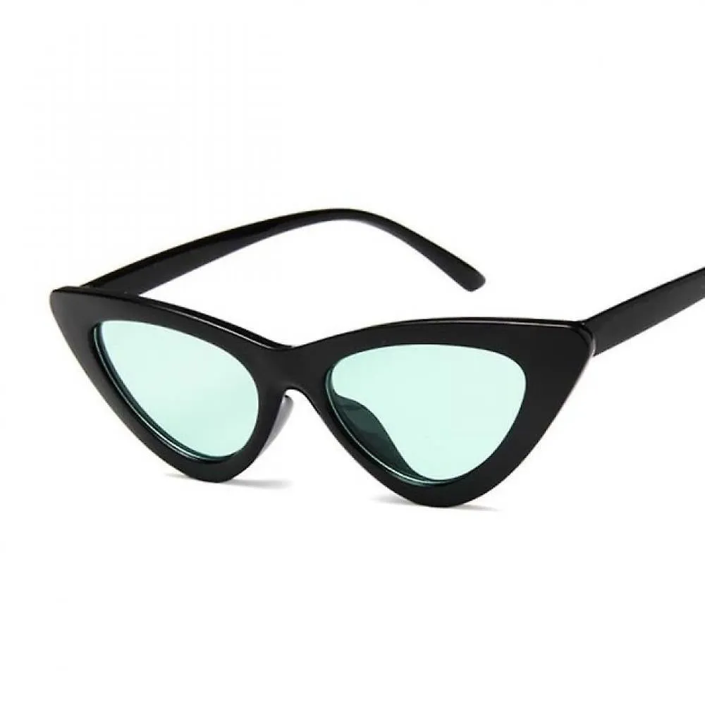 Women Sexy Black Retro Small Cat Eye Sunglasses Colorful