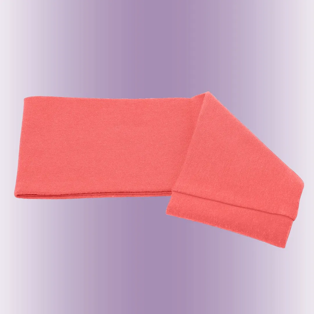 Women's Headbands Cotton Jersey 3" Wide Yoga Fitness Fashion Made in the USA Coral