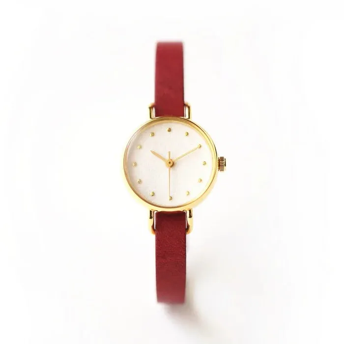 Women's Wristwatch - Crystal (White Color), Japanese handmade wrist watch