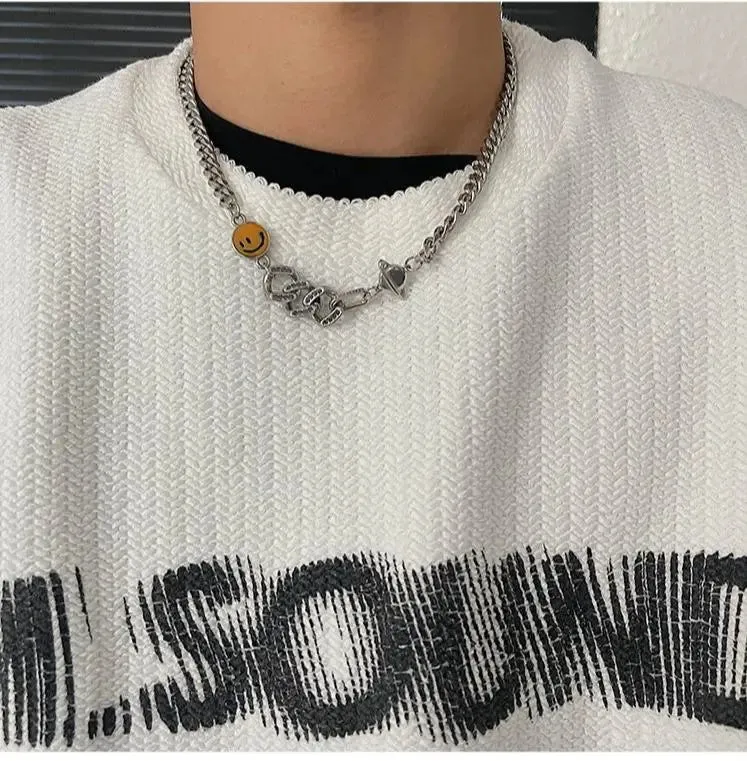 Yellow Smiley Necklace