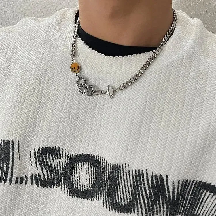 Yellow Smiley Necklace