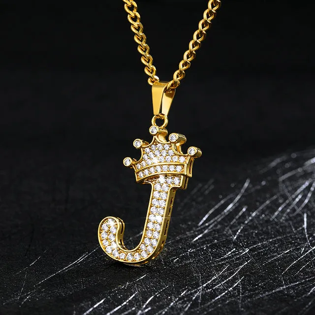 Zircon Alphabet Necklace