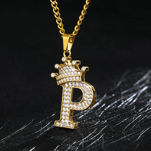 Zircon Alphabet Necklace